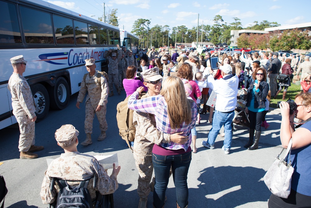 Sixth Marine Regiment Returns Home