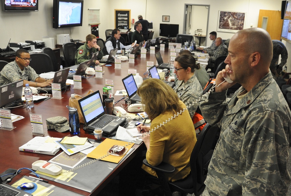 EOC reps keep base operations synced