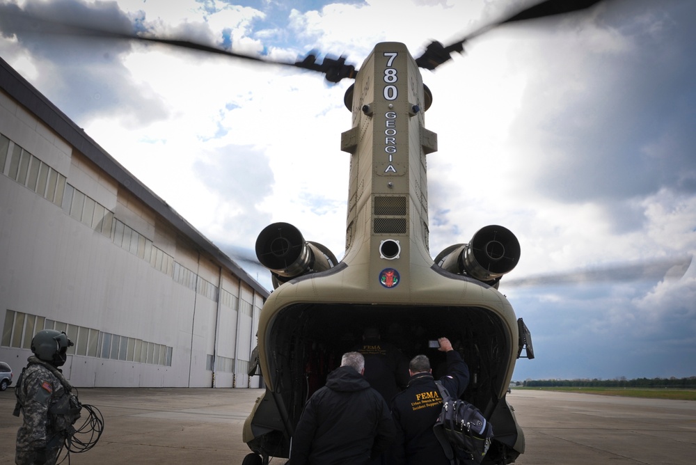 Georgia Army National Guard transports FEMA reps to NY