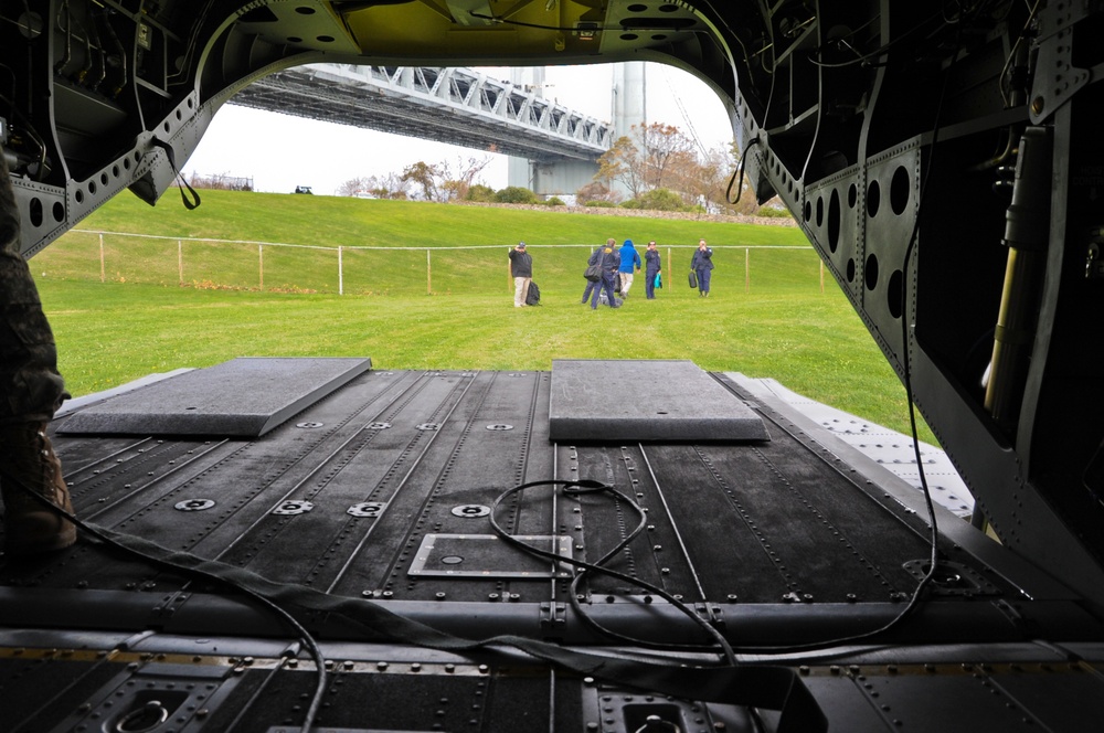 Georgia Army National Guard transports FEMA reps to NY