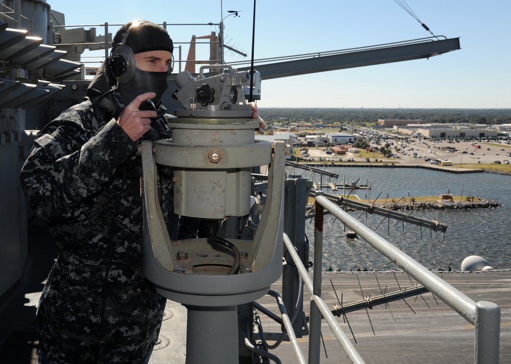 USS Enterprise arrives at Naval Station Mayport