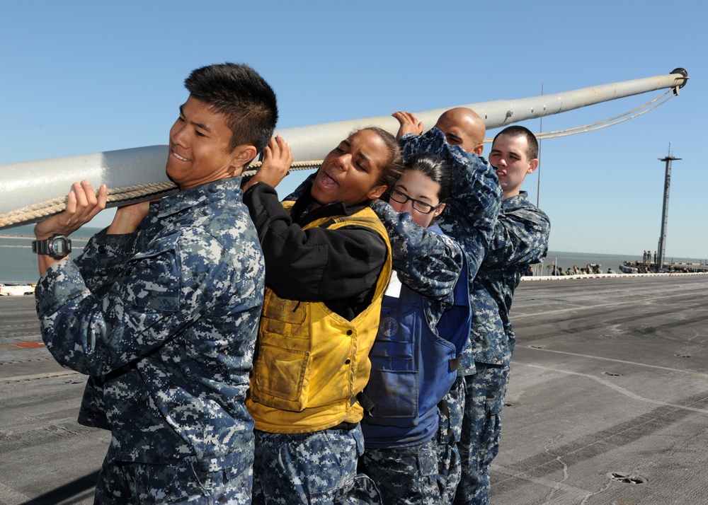 USS Enterprise arrives at Naval Station Mayport