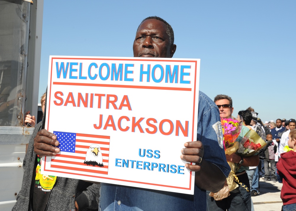 USS Enterprise arrives at Naval Station Mayport