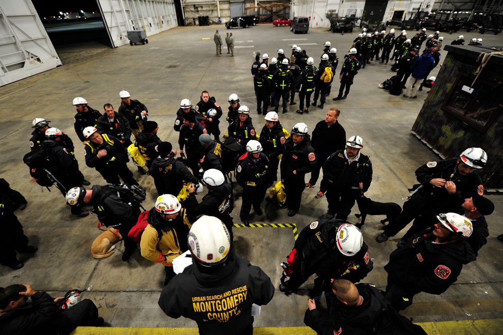 Urban Search and Rescue Team deployment to Staten Island