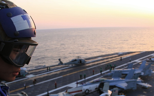 Airman observes flight operations