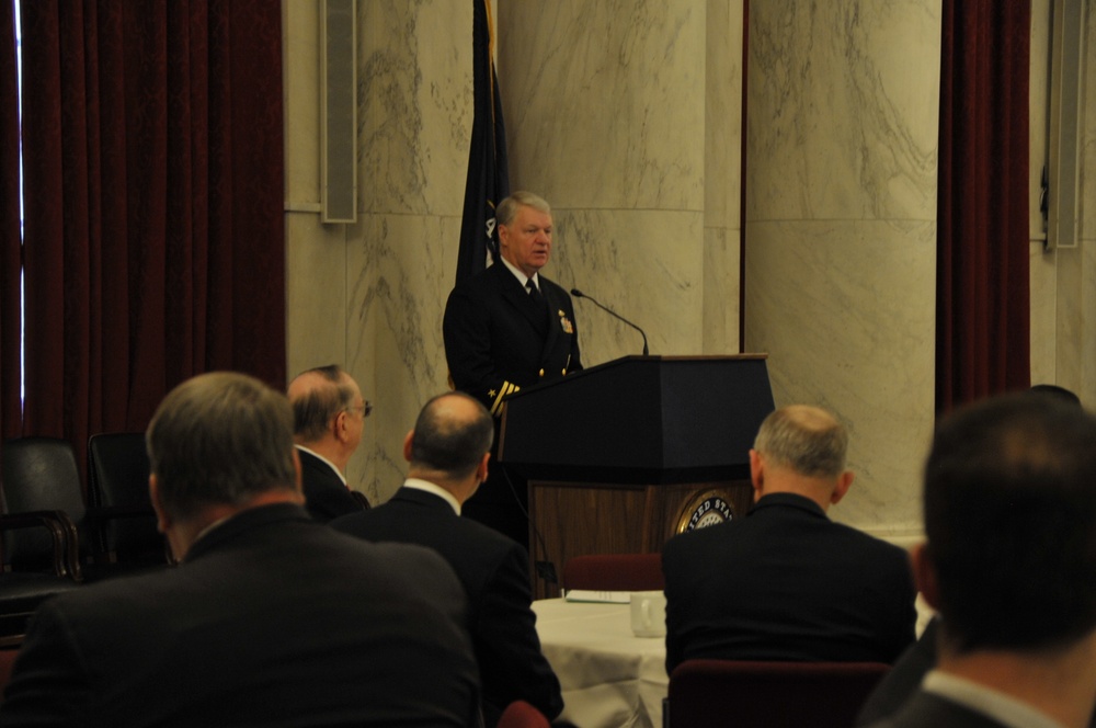 CNO speaks during defense conference