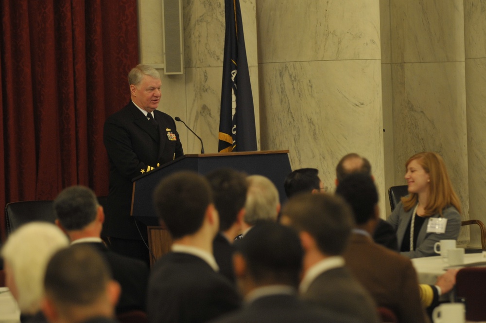 CNO speaks during defense conference