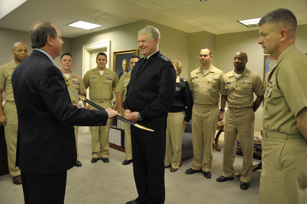 CNO receives cutlass