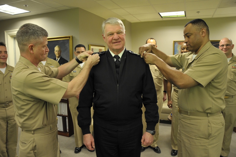 CNO made honorary master chief petty officer