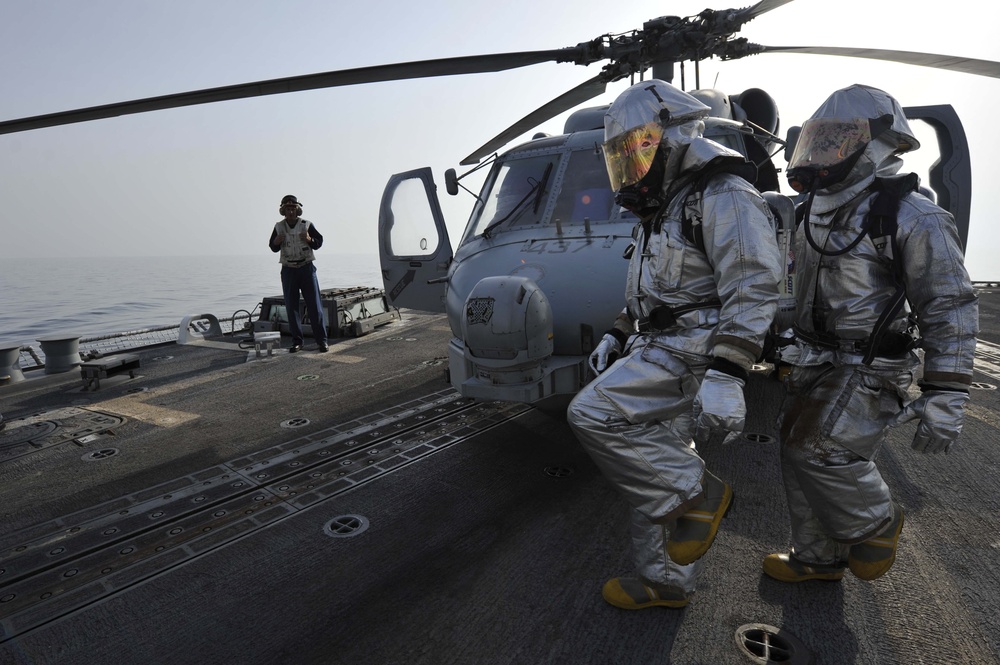 USS Jason Dunham crash, salvage drill