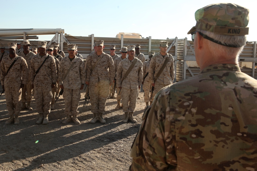 Marines recognized for supporting Army program