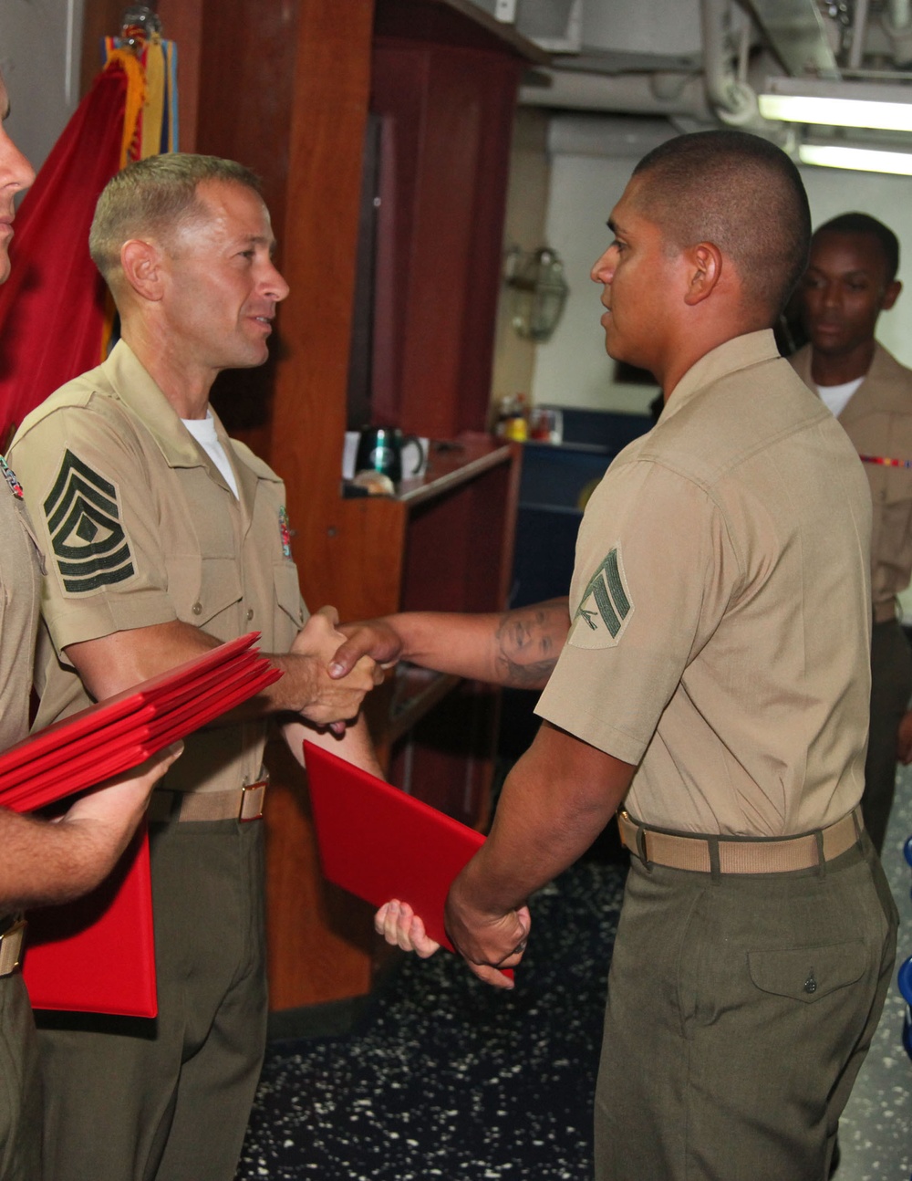 Marines graduate Corporals Course at-sea