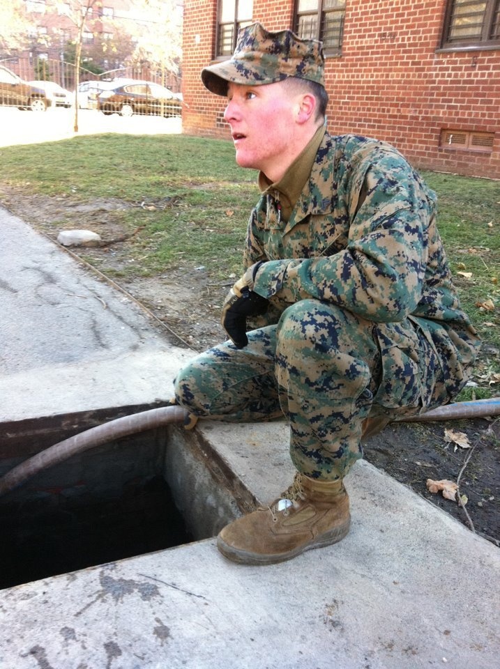 Marines help in aftermath of Hurricane Sandy