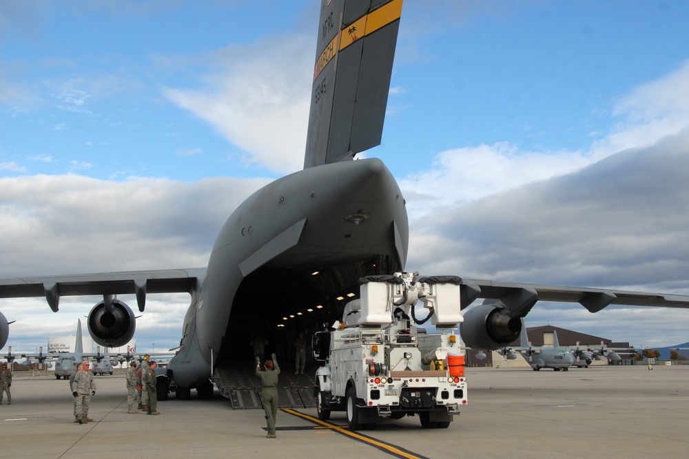 105th Airlift Wing supports Hurricane Sandy Lean Forward relief efforts