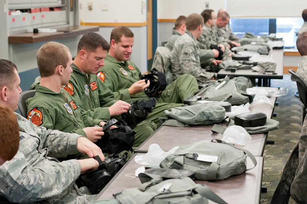 M50 gas mask training