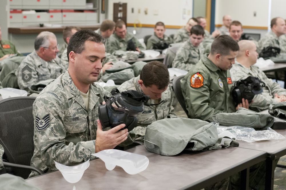 M50 gas mask training