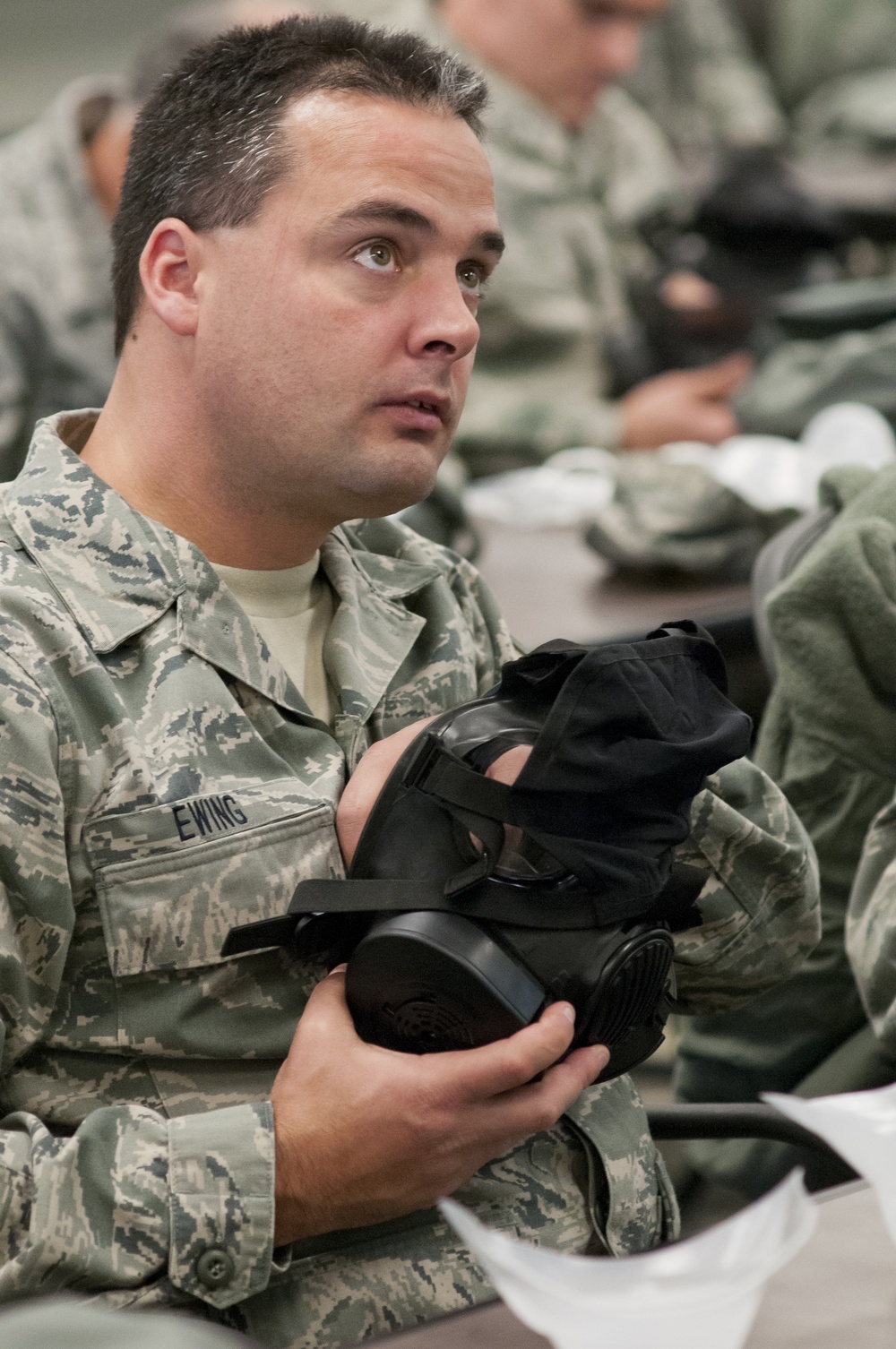 M50 gas mask training