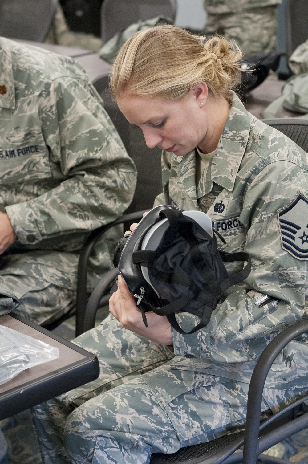 M50 gas mask training