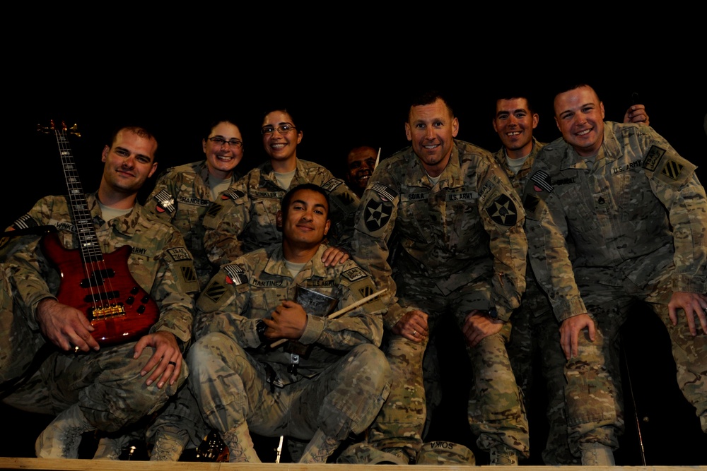 Trigger Happy entertains troops in Southern Afghanistan