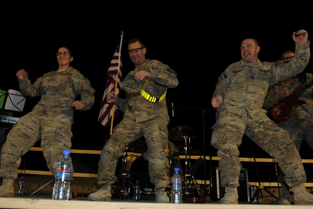 Trigger Happy entertains troops in Southern Afghanistan