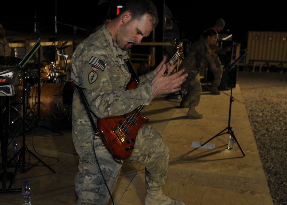 Trigger Happy entertains troops in Southern Afghanistan