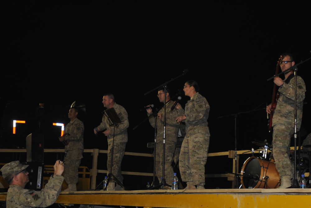 Trigger Happy entertains troops in Southern Afghanistan