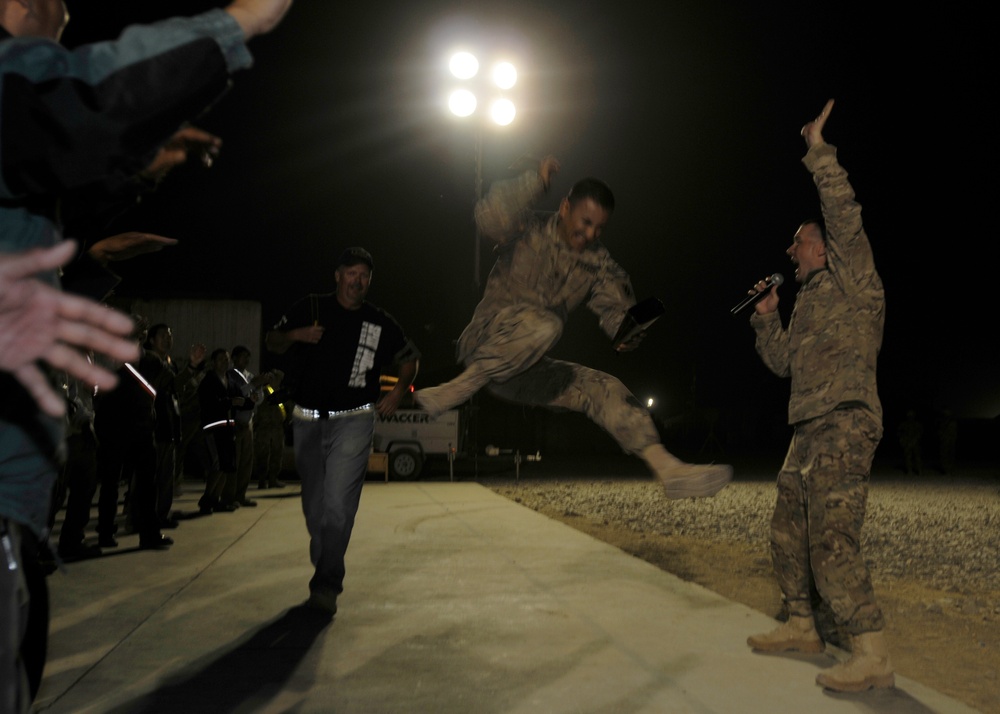 Trigger Happy entertains troops in Southern Afghanistan