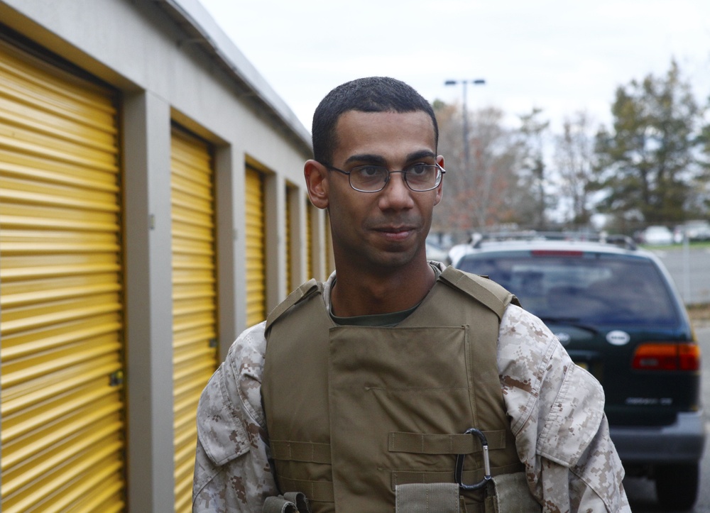 Marines, celebrities battle Hurricane Sandy