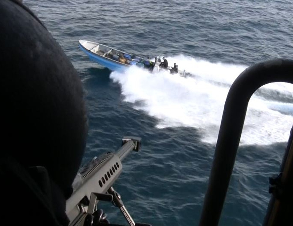 USS Carr monitors boat during operation