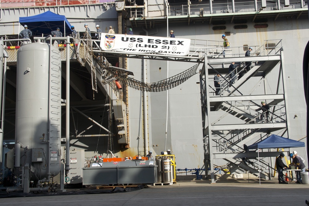 USS Essex undergoes maintenance