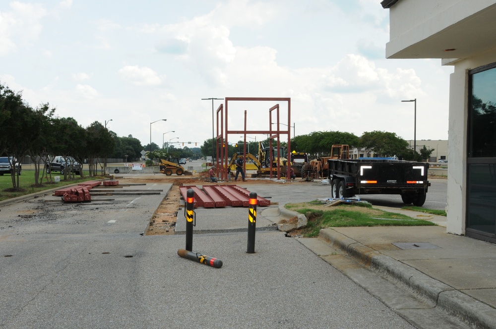 Congressman Dickinson gate construction