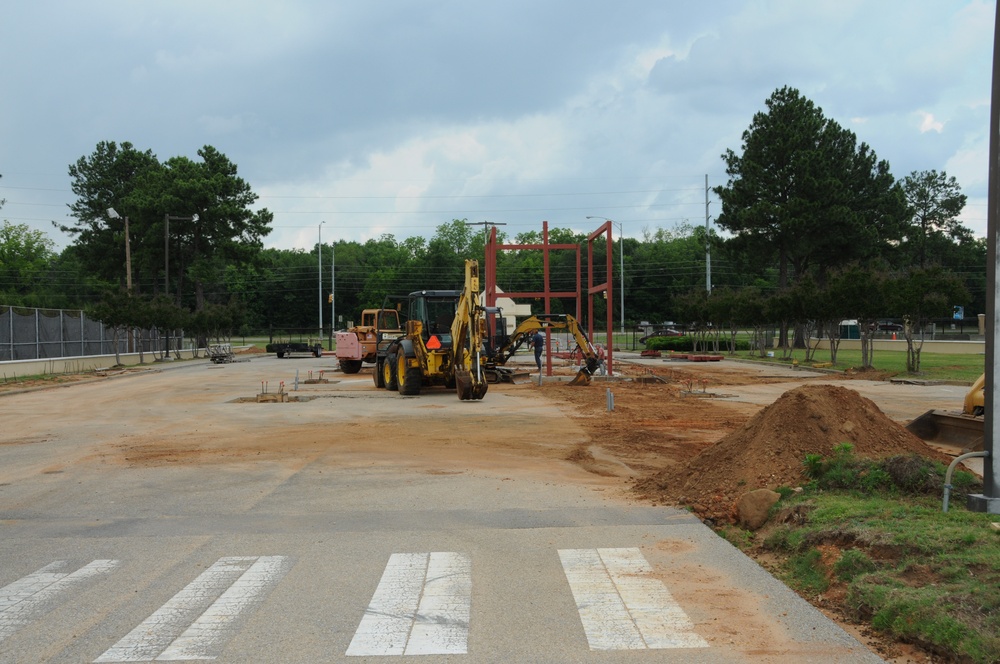 Congressman Dickinson gate construction