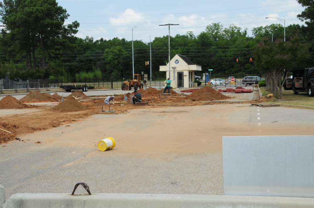 Congressman Dickinson gate construction