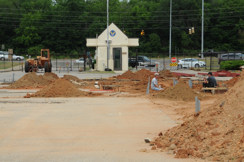 Congressman Dickinson gate construction
