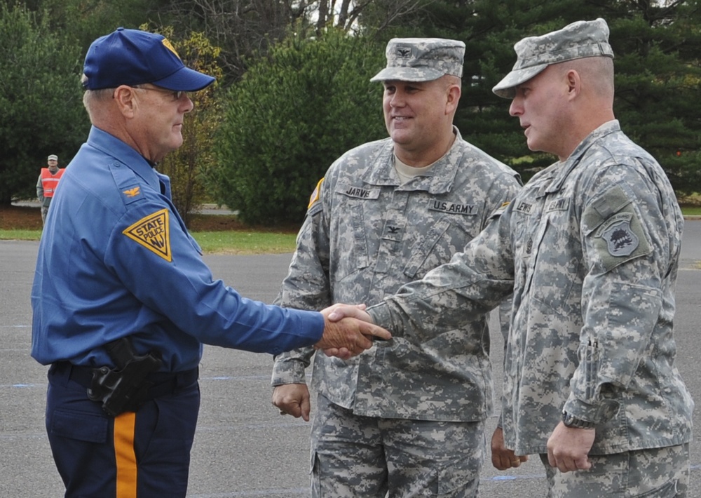 NJSP holds mass swear-in for troops at JB MDL