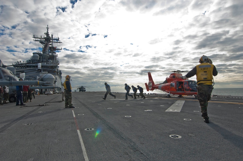 USS Wasp flight deck