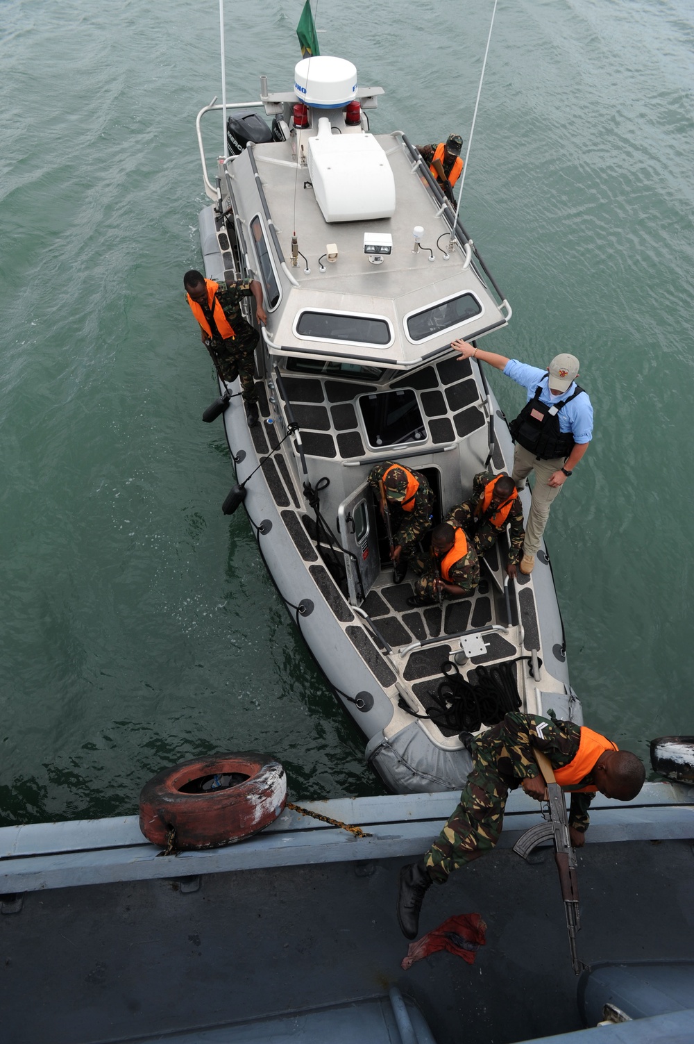 Boat-boarding class during Exercise Cutlass Express 2012