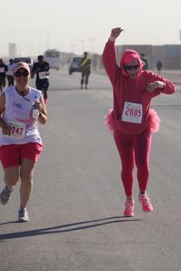 Nearly 600 deployed personnel strive to help find cure for breast cancer