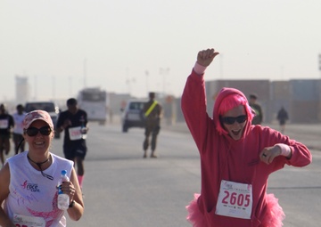 Nearly 600 deployed personnel strive to help find cure for breast cancer