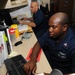 USS Vicksburg sailor at work
