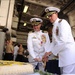 Change of command ceremony at Naval Base San Diego