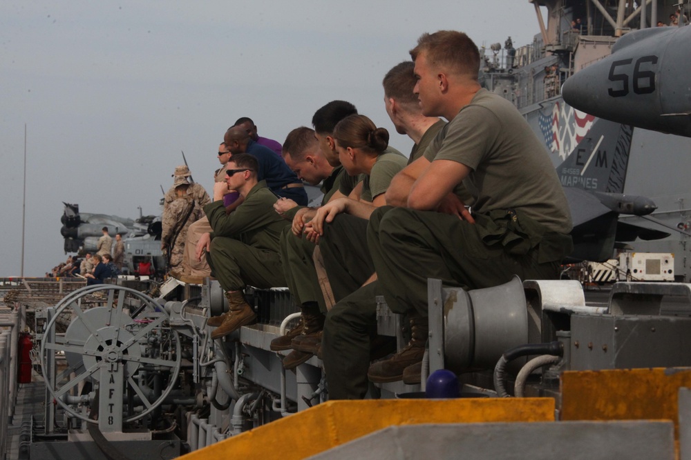 USS Iwo Jima in Suez Canal