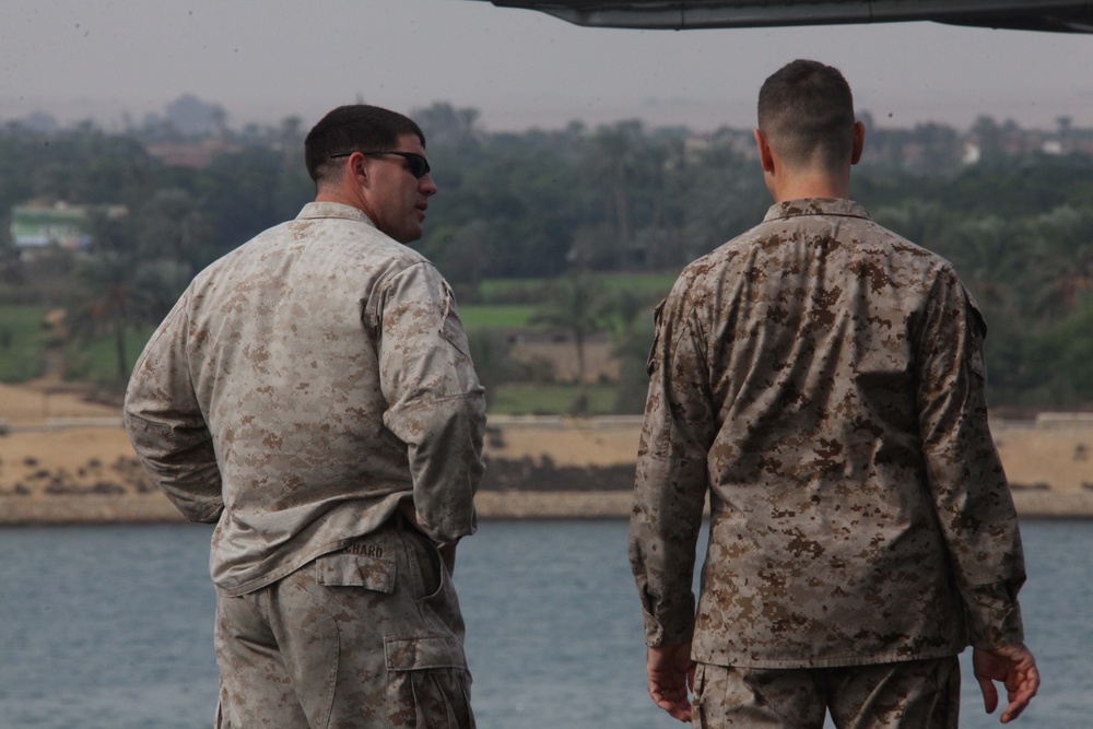 USS Iwo Jima in Suez Canal