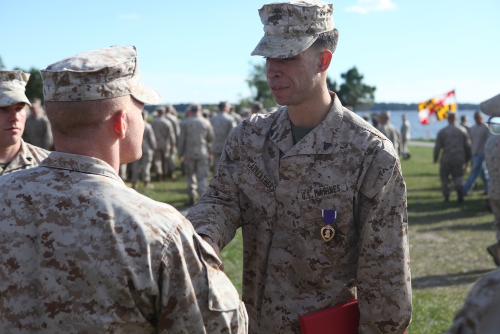 Los Angeles native awarded Purple Heart for actions in Helmand Province