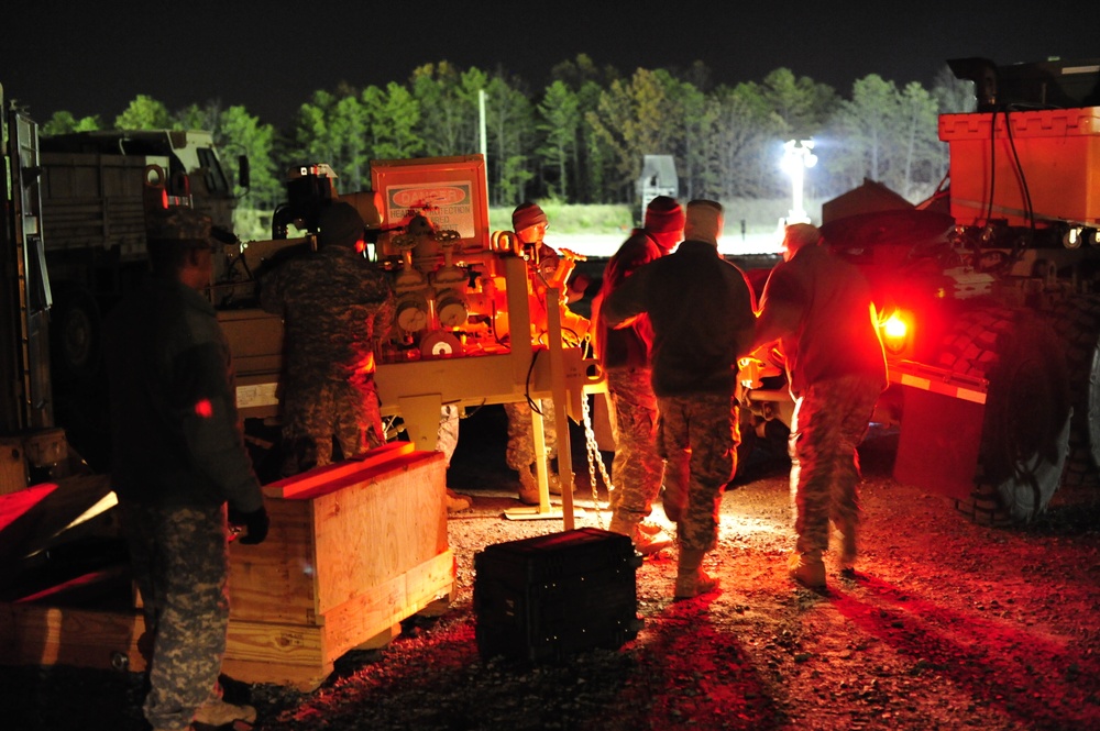 Soldiers begin Sandy relief staging operations at COL Victory