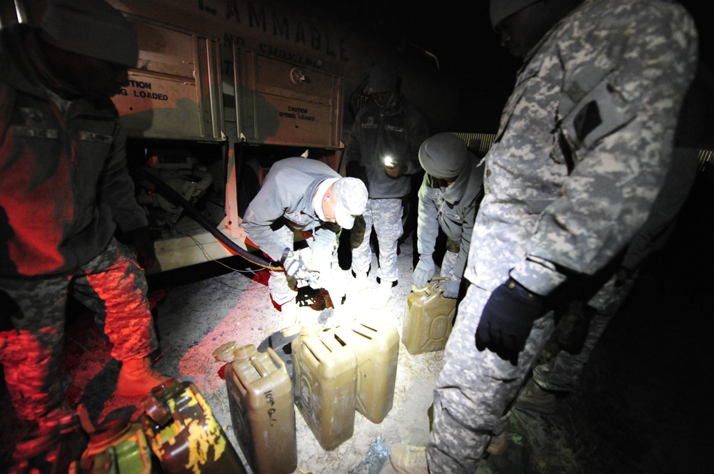 Soldiers begin Sandy relief staging operations at COL Victory