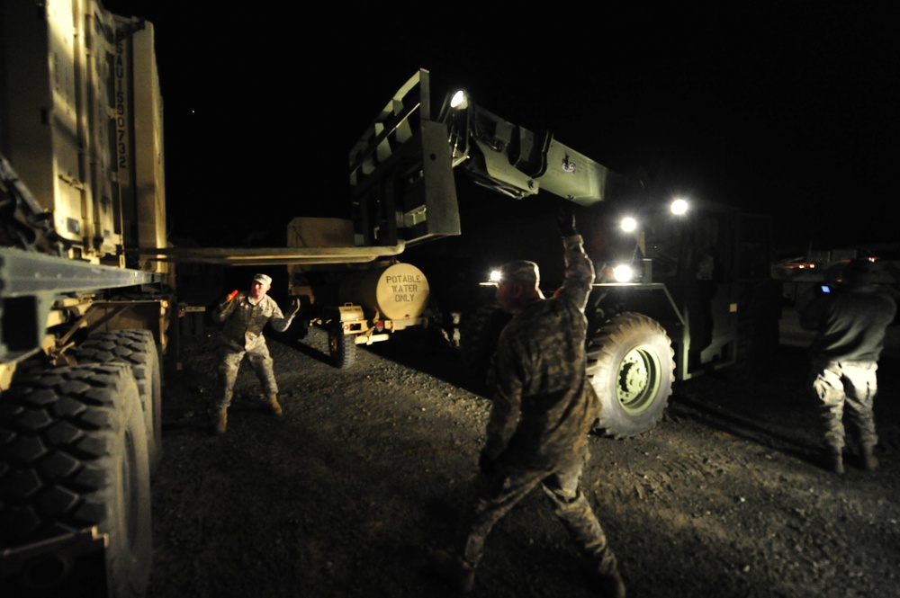 Soldiers begin Sandy relief staging operations at COL Victory