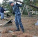 Sailors assist in clean-up