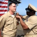 Pinning ceremony aboard USS Vicksburg