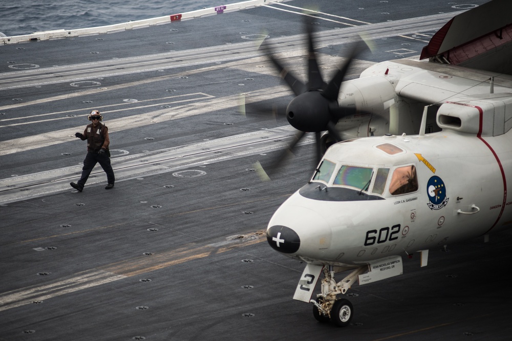 USS Nimitz flight deck operations